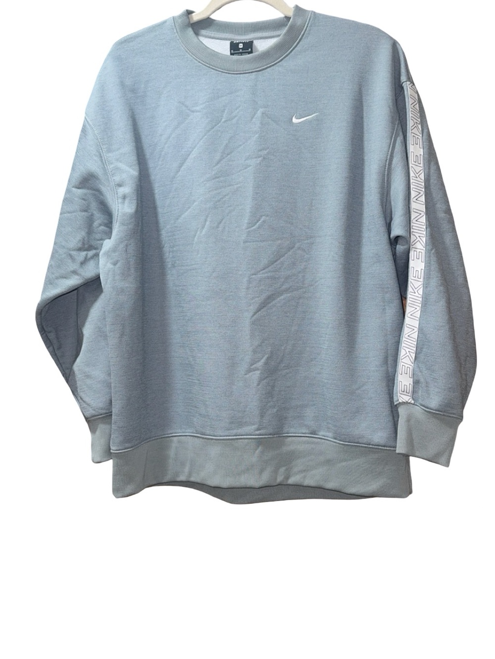 Nike Men's Light Blue/gray Crewneck Sweatshirt